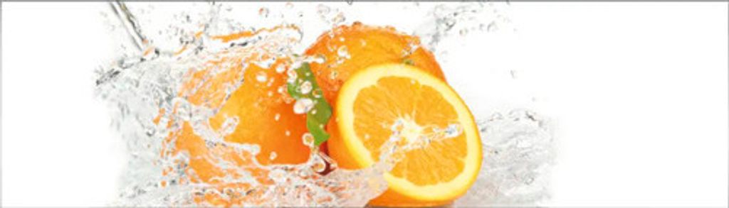 Küchenrückwand mySpotti Profix Aqua-Orange 210 x 60 cm Produktbild 