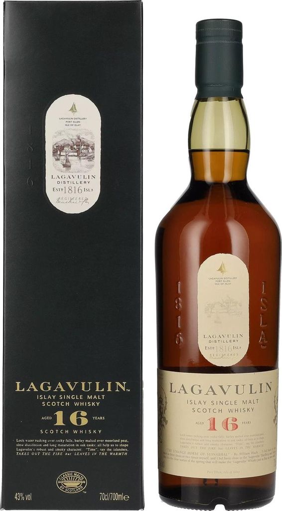 Lagavulin 16 Jahre Islay Single Malt Scotch Whisky in Produktbild 