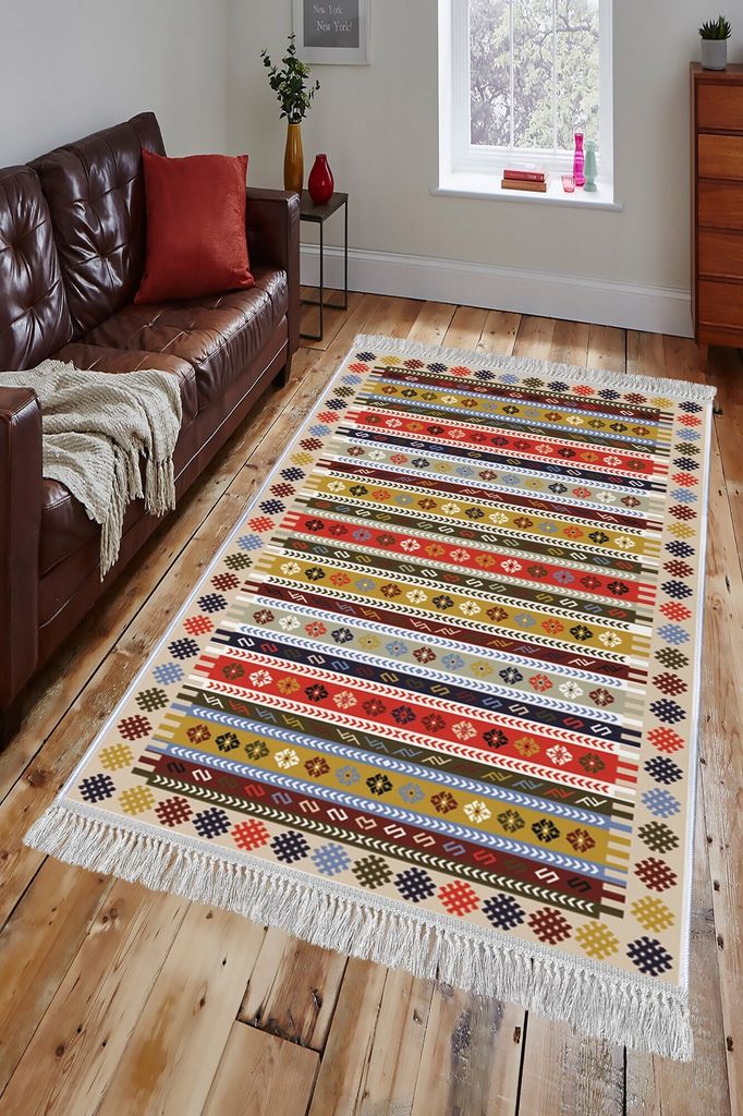 Conceptum Hypnose, ELS1781- ELS1781HFT, Bunt, Teppichläufer, 100 x 150 cm, 100% Samtstoff