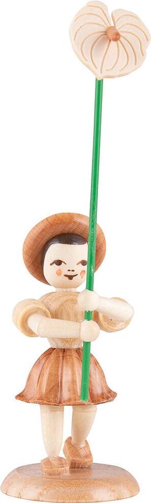 Blumenkind mit Anthurie, natur (11,5cm) von Blank Kunsthandwerk