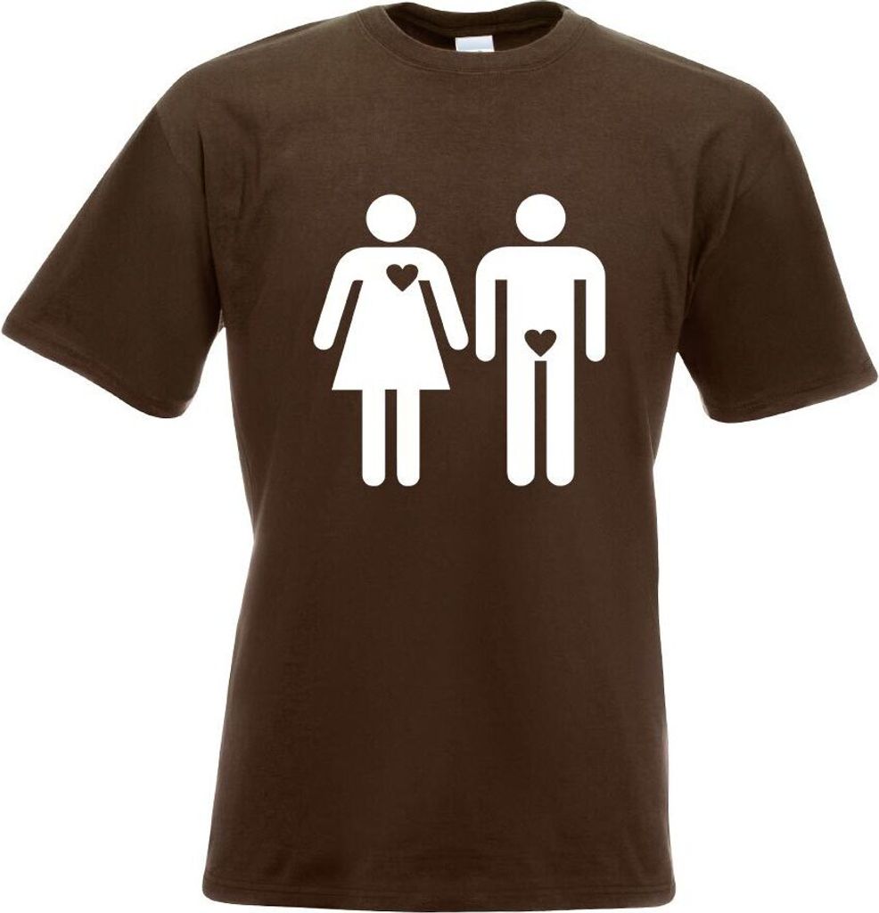 Kiwistar - T-Shirt - Chocolate - Wahre Liebe Motiv Bedruckt Funshirt Design Print - mit Motiv Bedruckt - Funshirt Design - Sport - Freizeit - Herre...