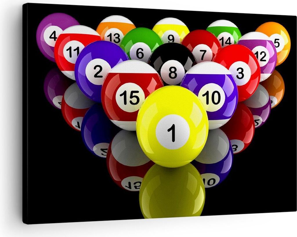 Bild auf Leinwand - Leinwandbild - Pool Spiel Wettbewerb - Produktbild 