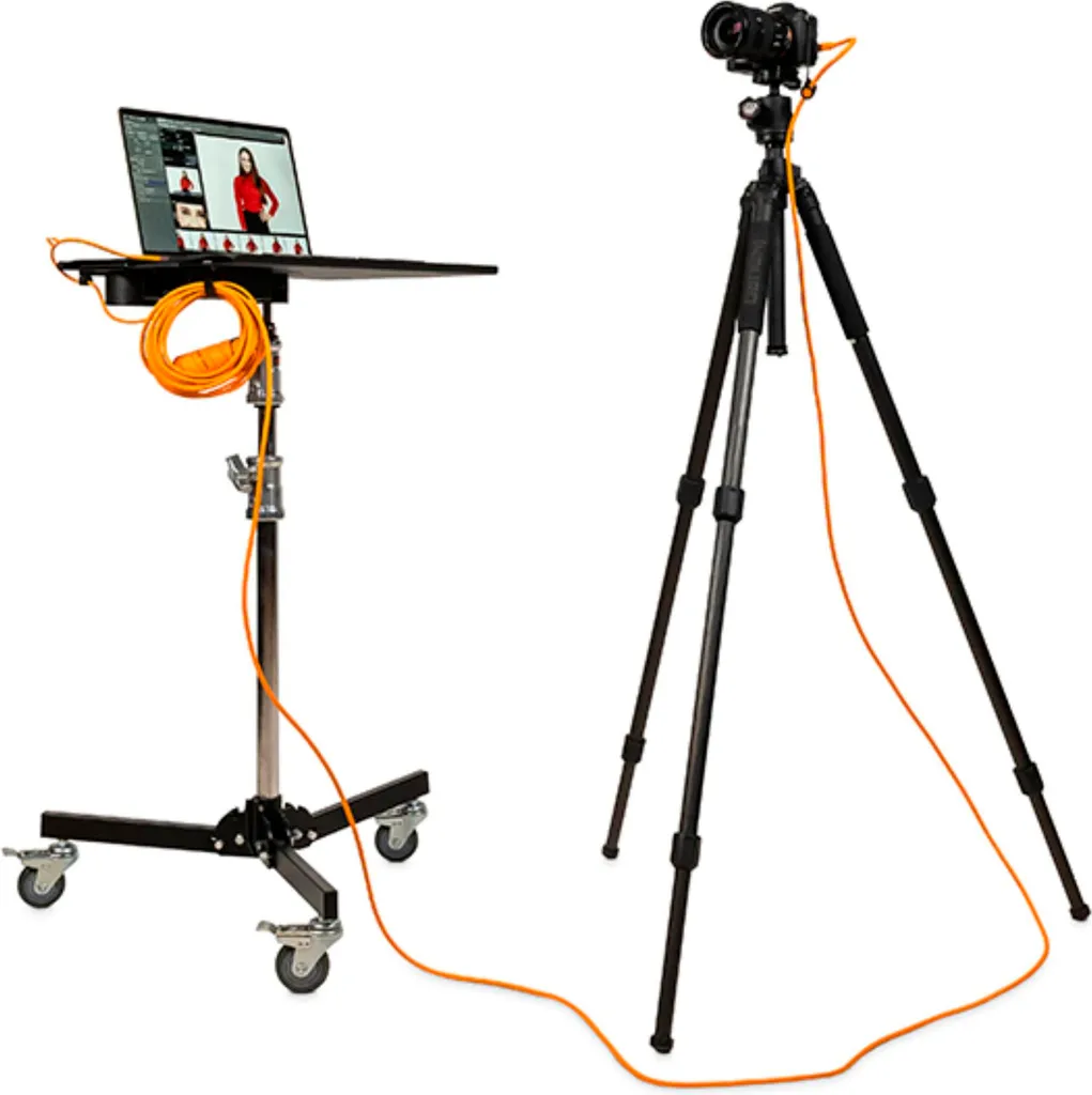 Câble Tether Tools USB-C vers Micro-B 9,40 m Orange pour Tethering Pro