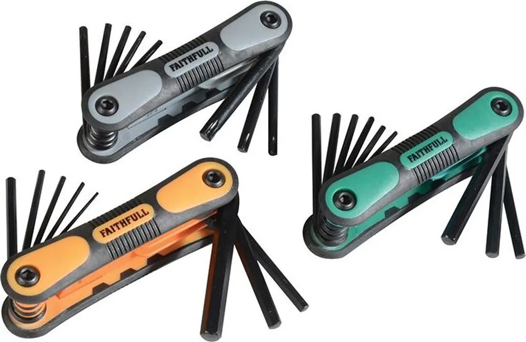 Faithfull 25 Pz: Set Chiavi a Brugola e Torx Pieghevoli | Offerta Online