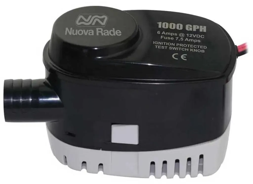 Pompe de cale 12V Automatique 1000Gph Nuova Rade pour Bateau et Voilier