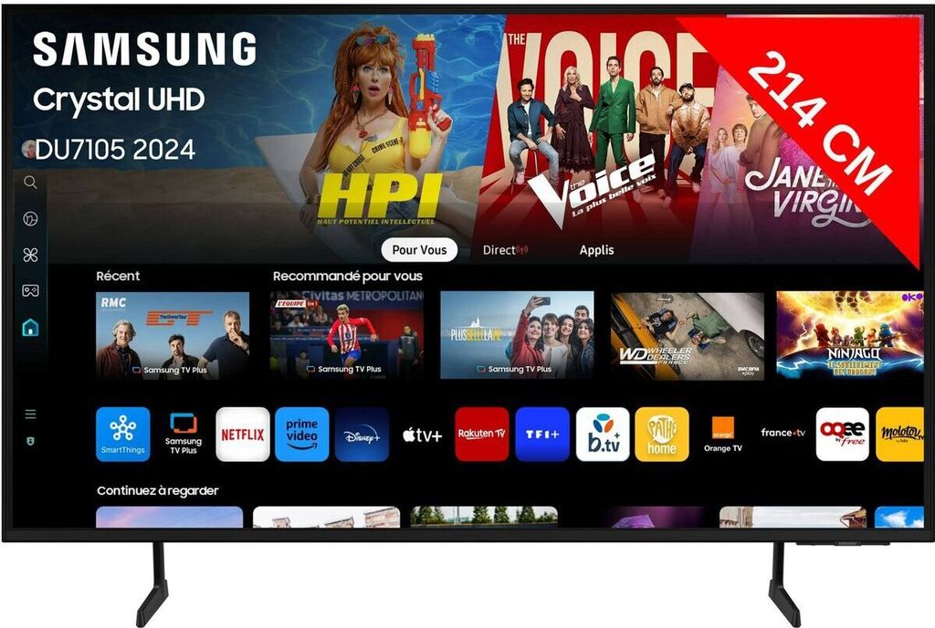 Smart TV Samsung TU85DU7105 4K Ultra HD 85" LED Image du produit 