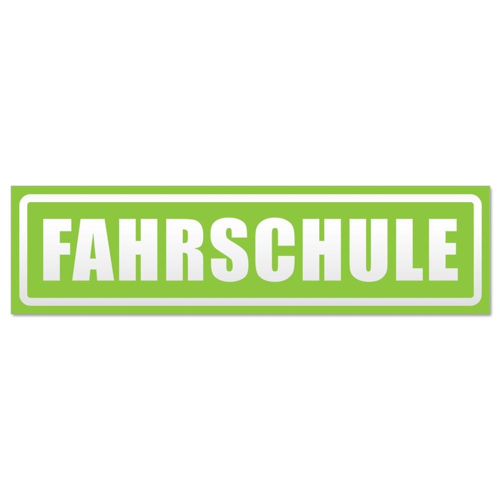 Fahrschule invertiert Magnetschild Schild magnetisch