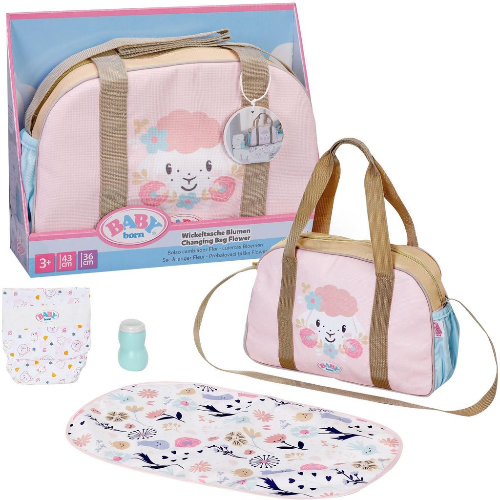BABY born Changing Bag Flower, Taška na plienky pre bábiky, Obrázok produktu 