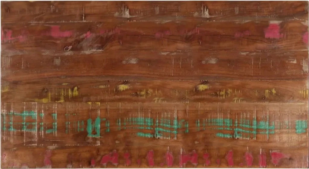 Piano del tavolo 100x50x2,5 cm rettangolare in legno massiccio di recupero