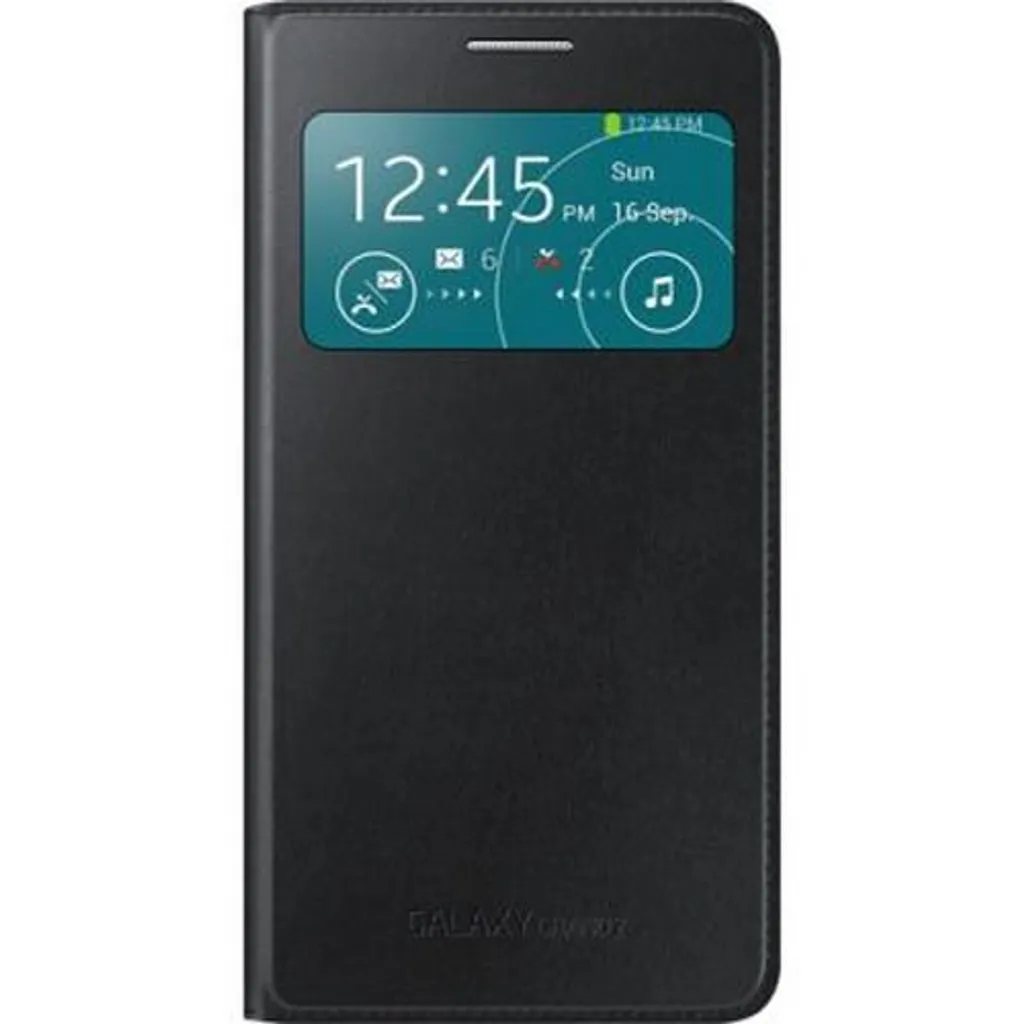 Étui Intelligent S-View Samsung Noir avec Fenêtre pour Galaxy Grand 2
