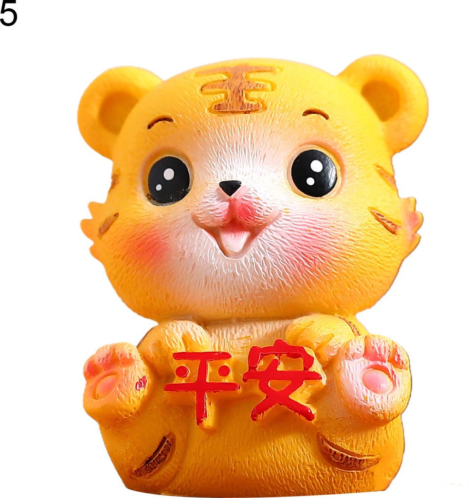 Schüttelfrost-Tiger-Ornamente abtrennbarer mikrokender mikrodekorationspfadbrettnicken Tigerspielzeug für Zuhause abnehmbar-5