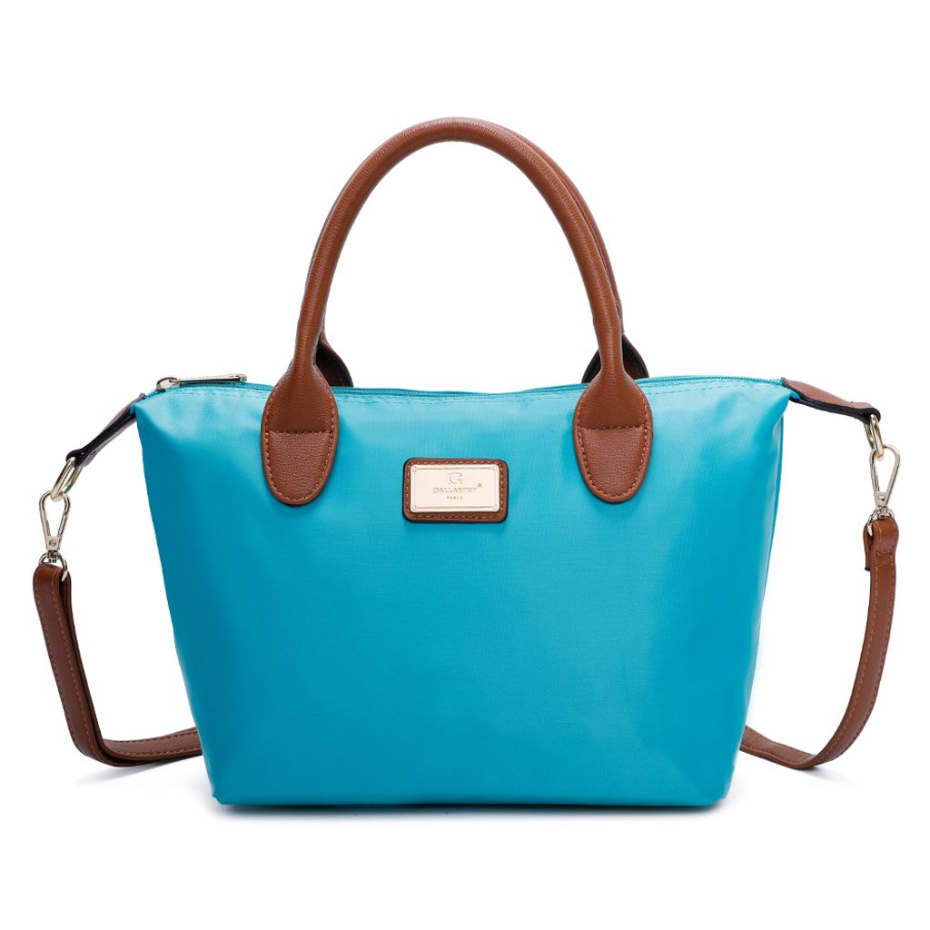 Gallantry, Cabas La Balade Handtasche Größe S, Türkisblau