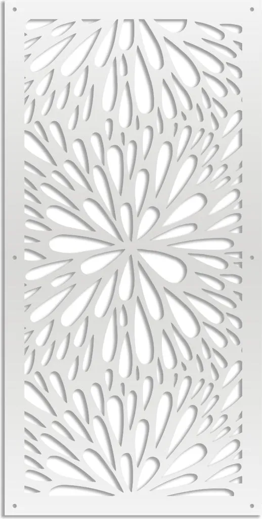 Pannello PVC Traforato SQUIRT 47x94 cm Bianco - Divisorio Design