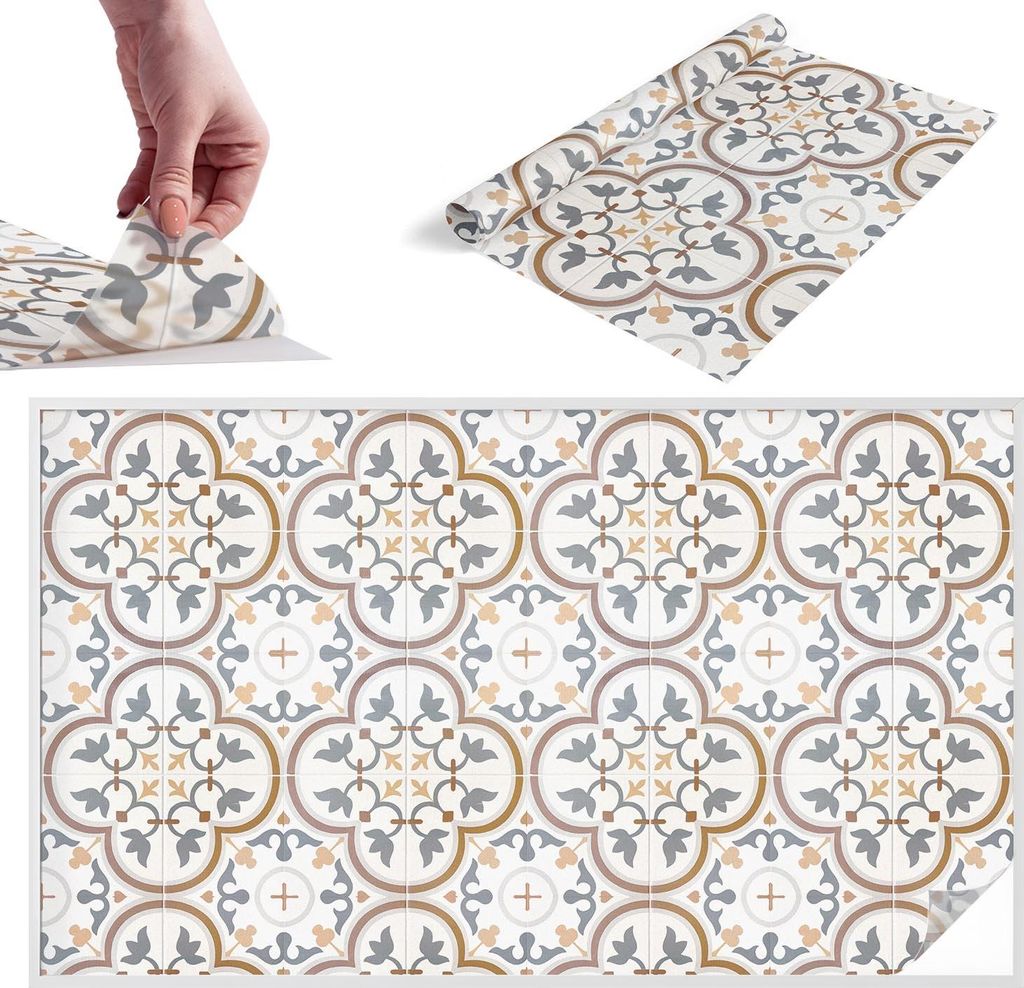 Buntglasfolie für Fenster – 116x200 cm – Stained-Glass-Fensterfolie, dekorativ & blickdicht – Selbstklebende Glasdekorfolie im Buntglas-Desi...