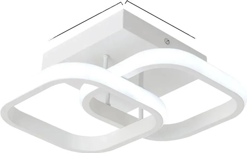 Plafonnier design blanc chaud 3000K basse consommation haute luminosité