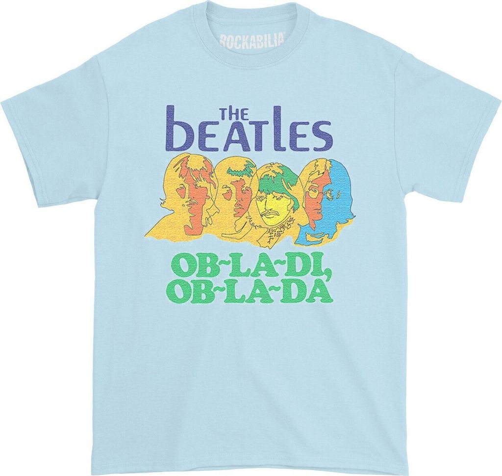 The Beatles - "Ob-La-Di" T-Shirt für Herren/Damen Uni RO442 (XL) (Blassblau)