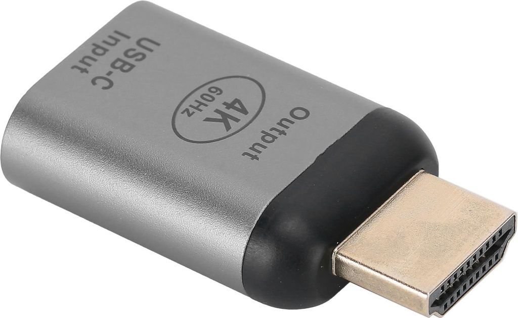 fasient1 USB C auf HDMI Adapter,4K 60Hz Typ C auf C 3.1 GEN2 Videokonverter,Typ C Buchse auf HDMI Stecker Adapter,Aluminium Schale fr Android OS X