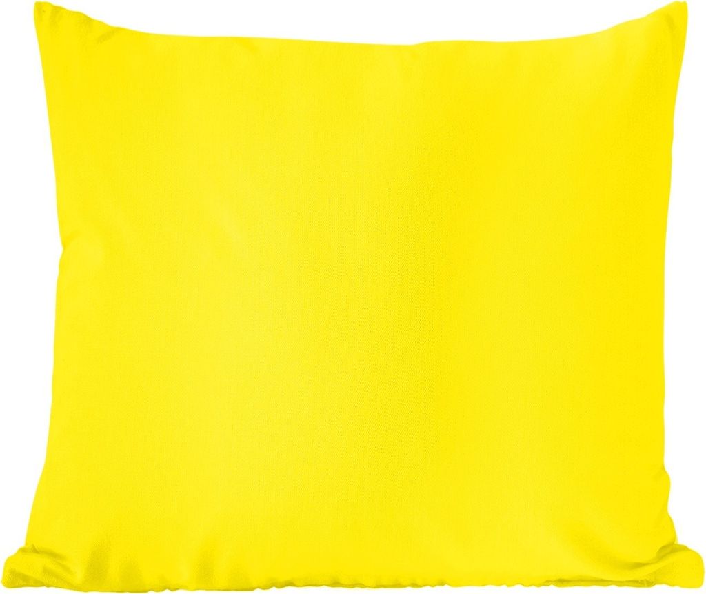 MuchoWow Zierkissen Sofakissen Wohnzimmer Dekokissen 40x40 cm Gelb - Zitrone - Neon - Farben - Foto Kissen - Schlafzimmer Dekoration