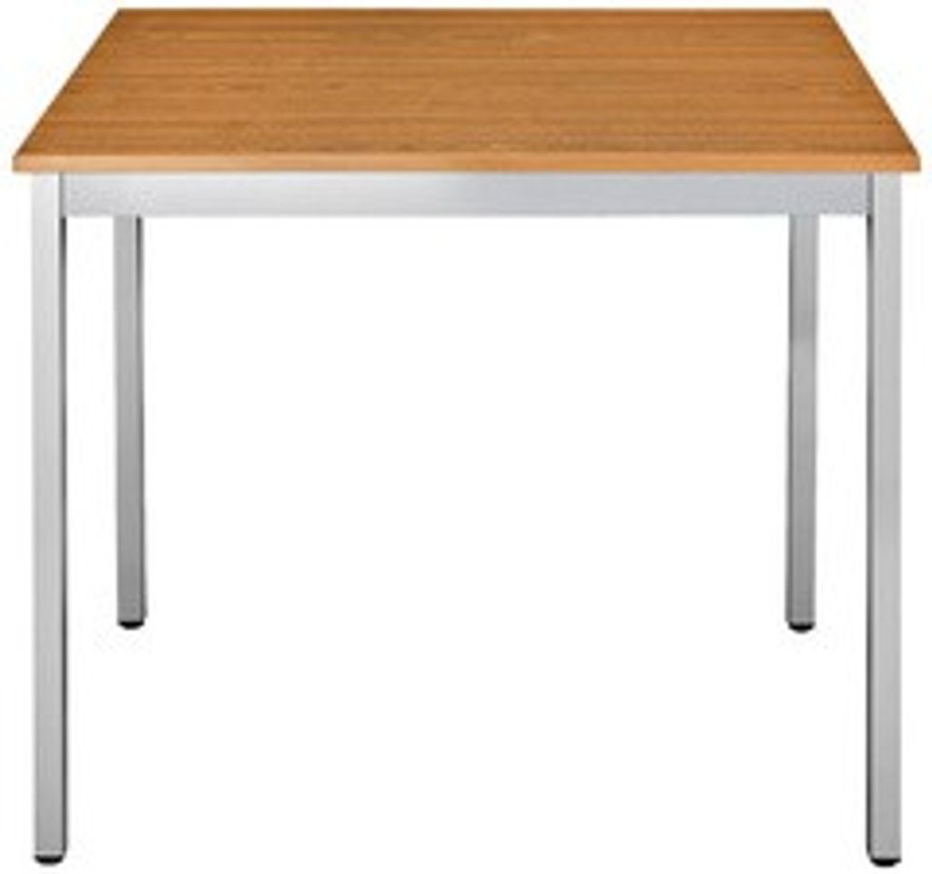 SODEMATUB Mehrzwecktisch kirschbaum, alu rechteckig, Vierkantrohr alu, 120,0 x 60,0 x 74,0 cm