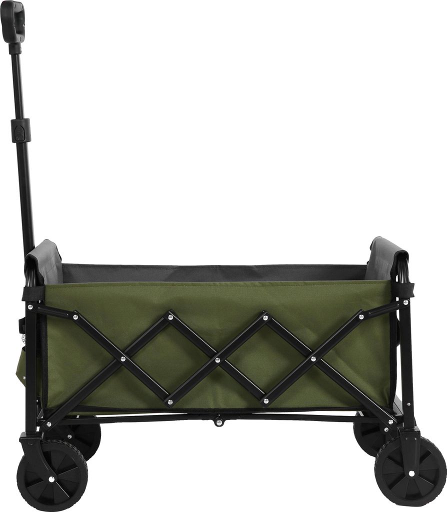 Sweiko Leichter, tragbarer, strapazierfähiger, faltbarer Strandwagen mit Rädern - Outdoor-Wagen für Lebensmittel, Camping, Einkaufen, Sport, Gar...