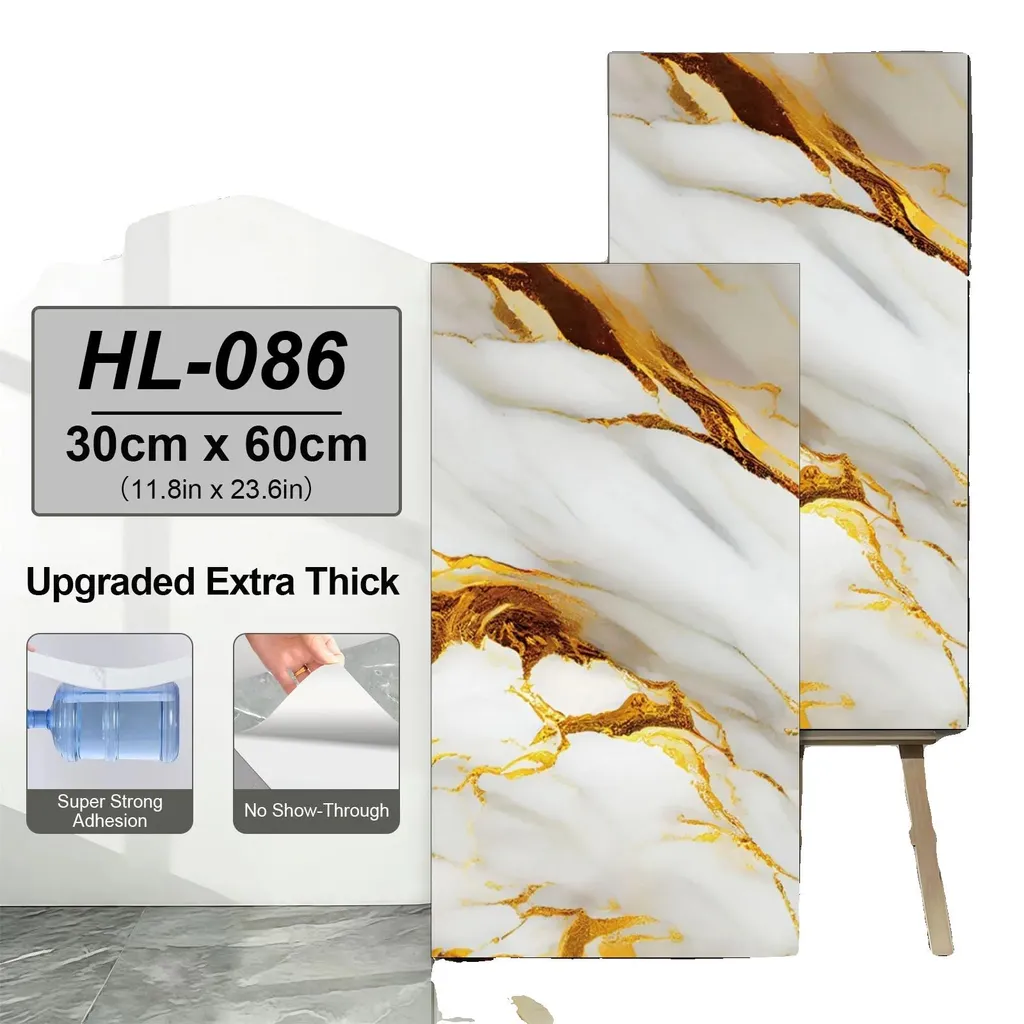 Décoration Murale Marbre PVC pour Rénover Facilement un Carrelage Ancien