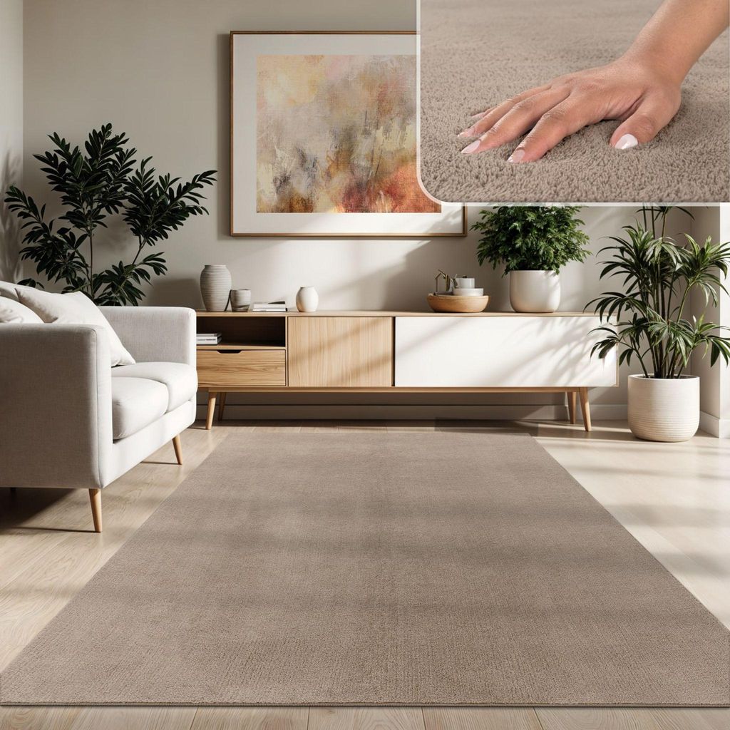 Paco Home Waschbarer Teppich Wohnzimmer Kurzflor Produktbild 
