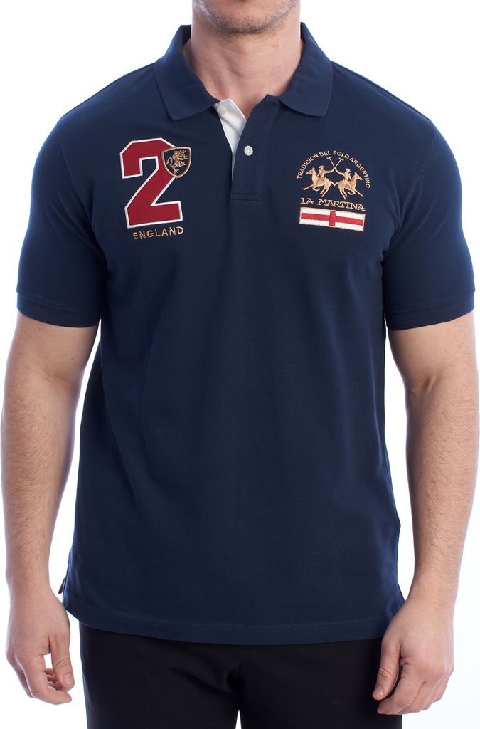 La Martina Kurzarm-Polo YMP315-PK031 Herren
