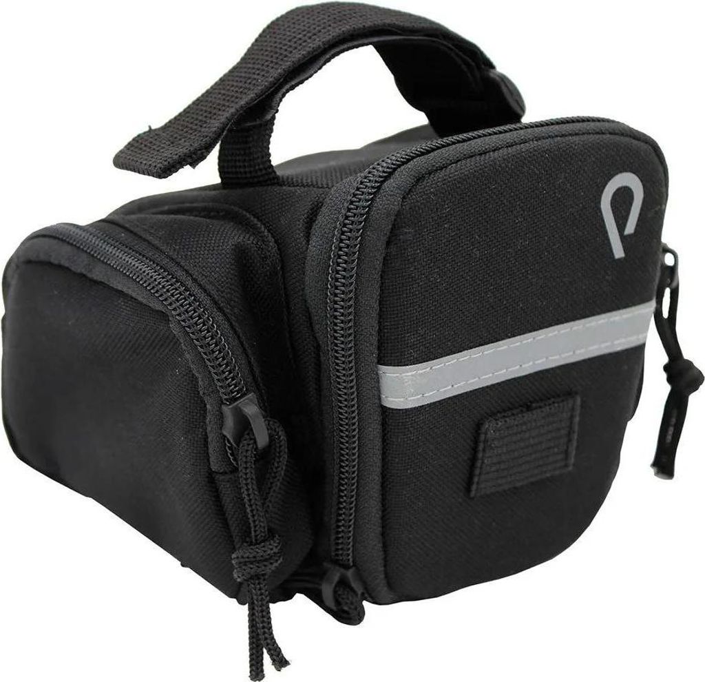 Vincita B036s Velcro Extensible Satteltasche Schwarz Schwarz One Size