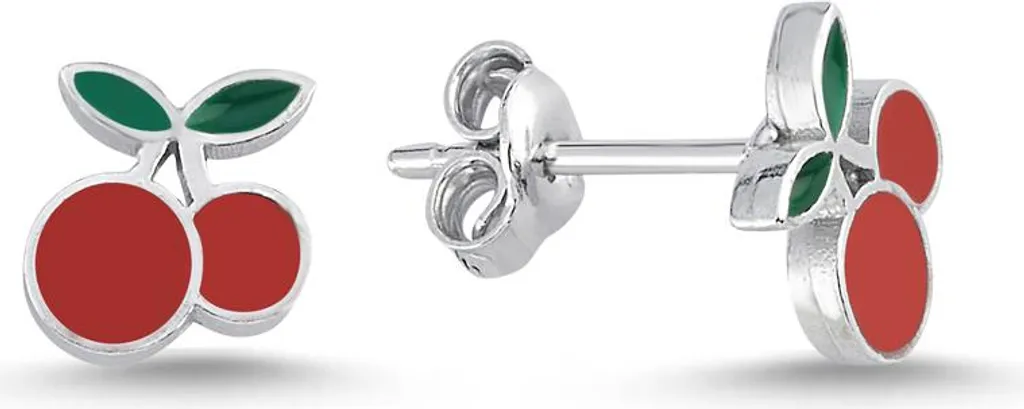 Boucles d'oreilles cerise en argent 925 : le cadeau idéal pour femme