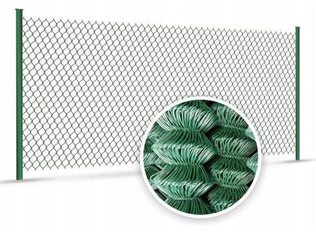 Geflochtener Gartenzaun grün PVC 100 cm x 10 m, Produktbild 