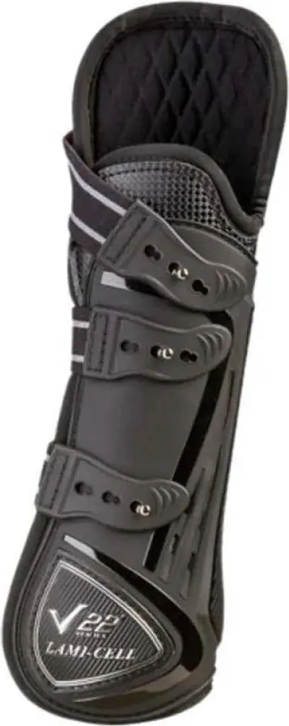 Guêtres de tendon Lami-cell V22 noires avec protection du genou