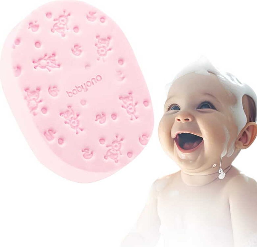 Éponge douce pour bébé Baby Ono rose Image du produit 