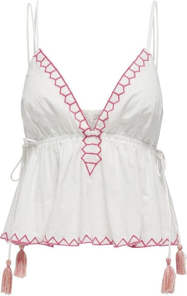 Only Aria ärmelloses T-shirt Weiß XL Frau Weiß XL