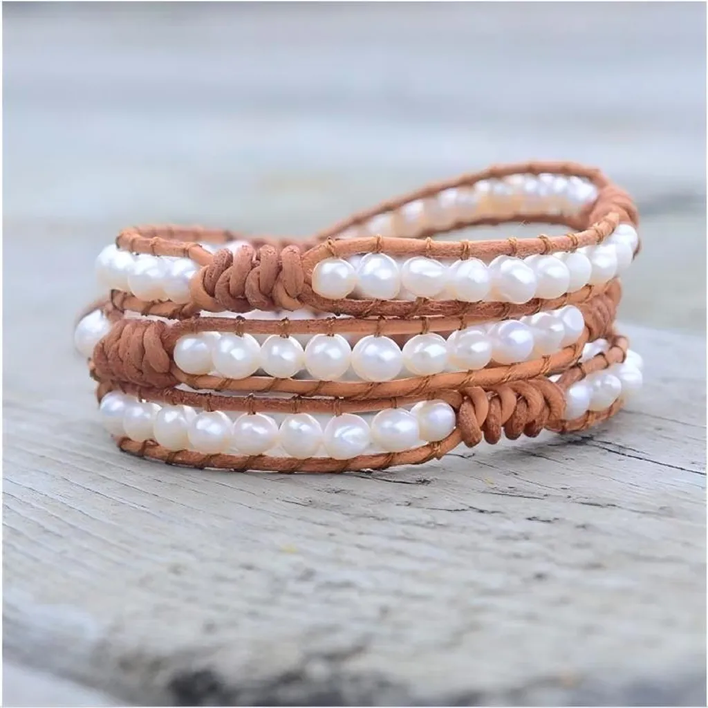Bracelet perles de rivière Flor de Cristal : Bijou femme chic et fin