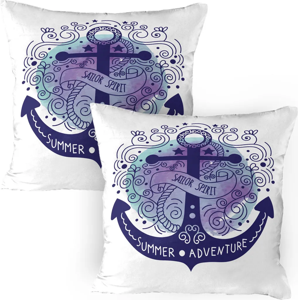 Set 2 Fodere Cuscini ABAKUHAUS Nautiche 80x80 | Spirito del Mare