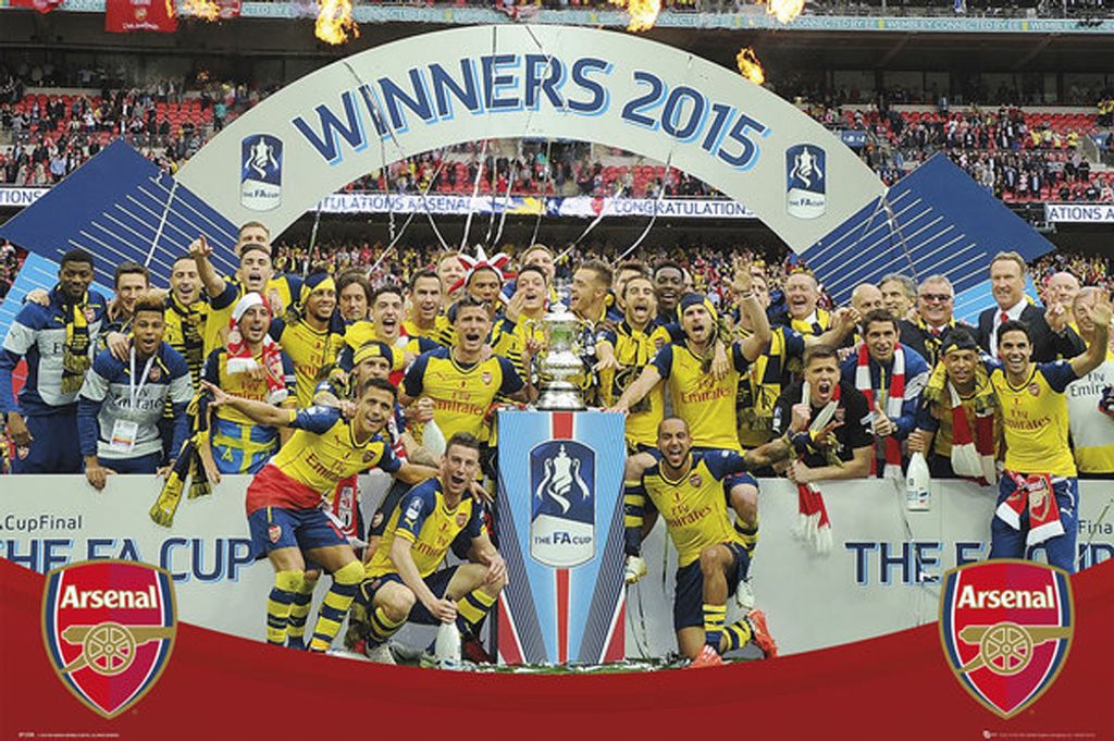 Fußball - Poster - Arsenal - FA Cup Winners 14-15