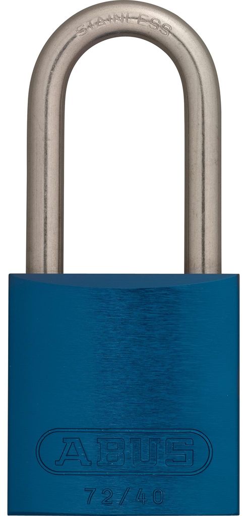 ABUS Vorhangschloss Aluminium 72LL/40 blau vs. Lock-Tag 1 Schlüssel