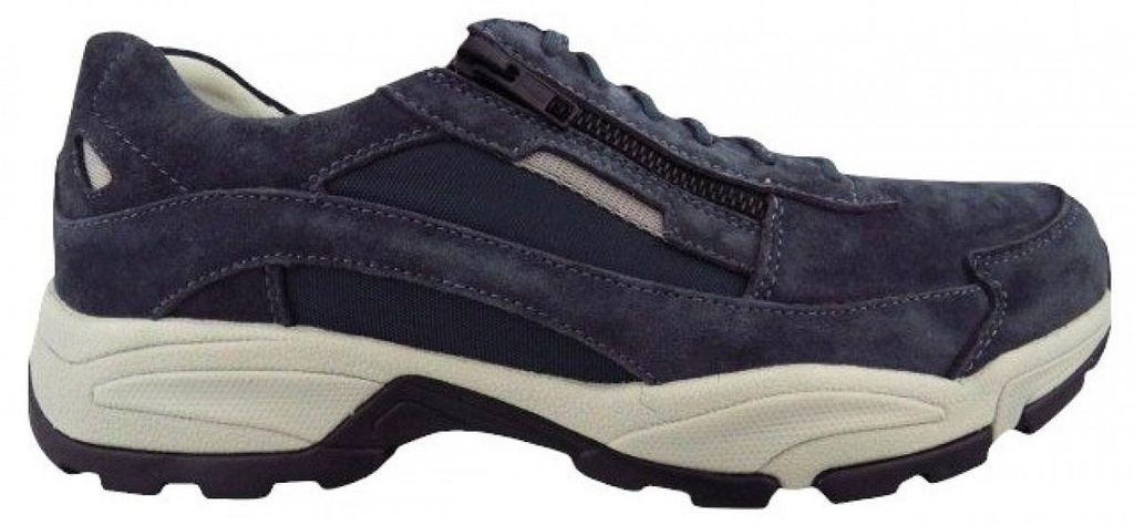 Pius Gabor Suede indigo sportlicher Schnürer Blau in Gr. 42