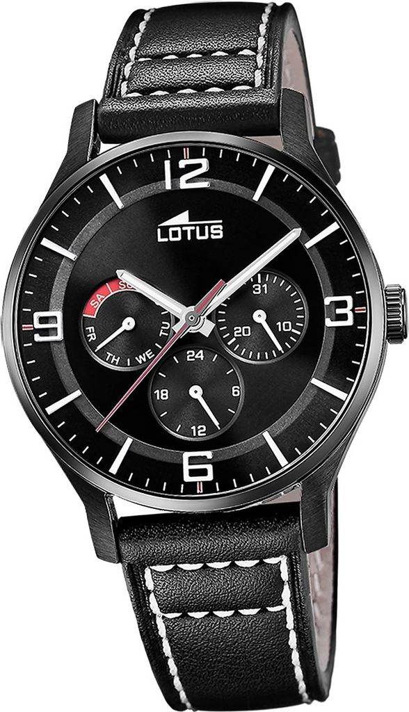 Lotus Leder Herren Uhr Armbanduhr schwarz Elegant Classic D2UL18834/2