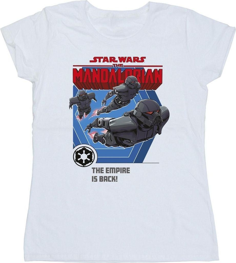 Star Wars - "The Mandalorian Empire Is Back" T-Shirt für Damen BI50571 (S) (Weiß)