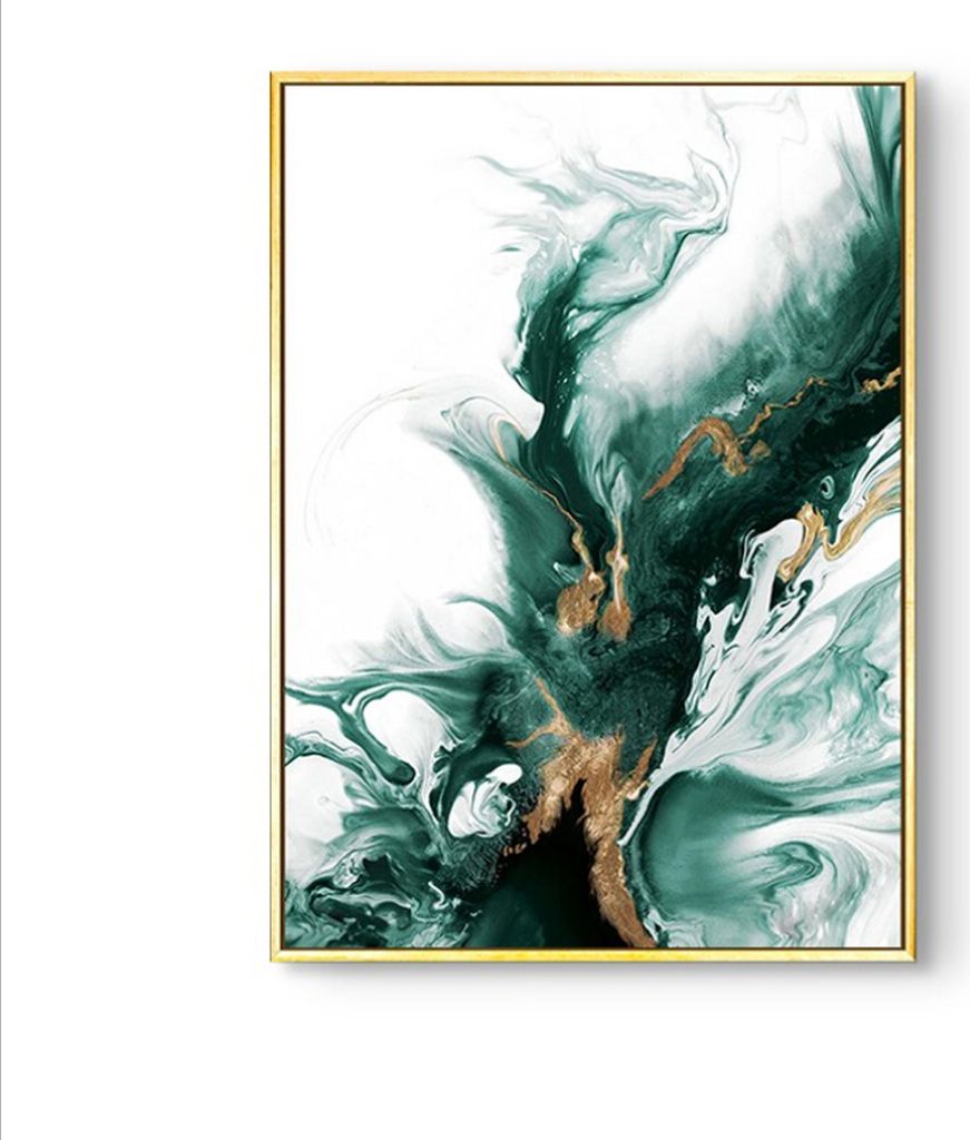 TPFLiving Kunstdruck LW-58 (OHNE RAHMEN) Poster - Leinwand - Wandbild - Hochauflösender Giclée-Druck, langlebig und hochwertig - Nordic Art - Abs...