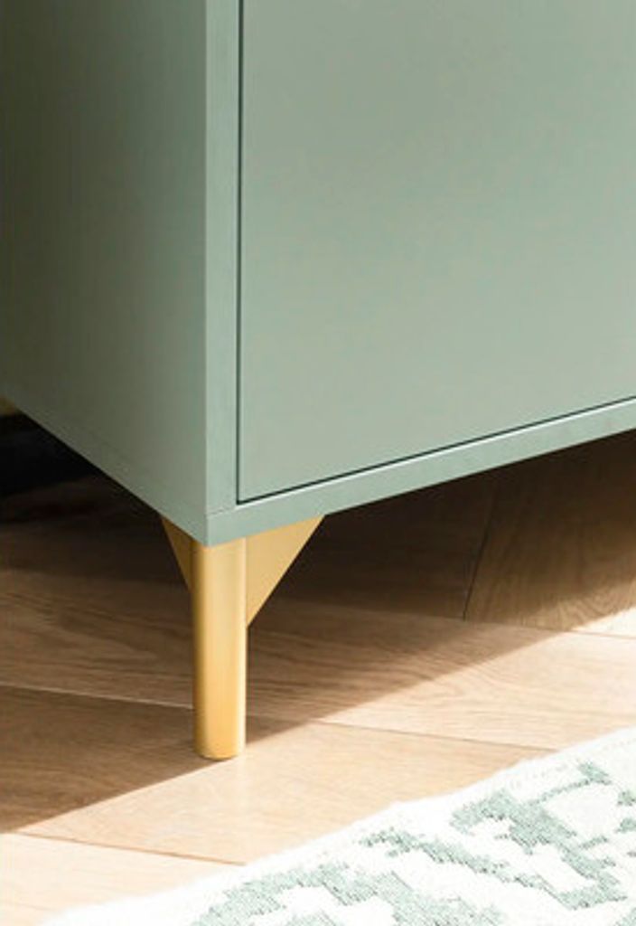 Highboard Möbelpartner Ando BxHxT 40.3x114.4x33.05 cm pistazie