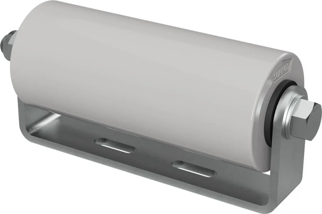 Rullo Laterale Rimorchio Barca SUPROD 200mm PU Grigio Antitraccia