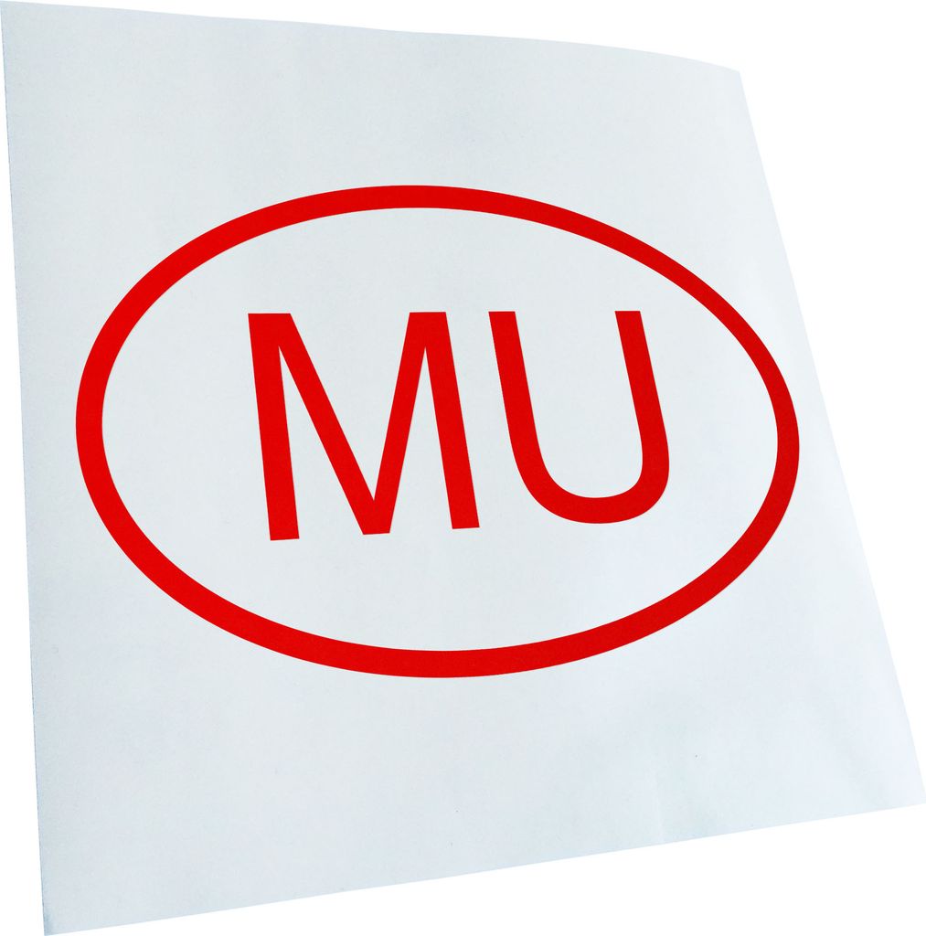 Kiwistar - Autoaufkleber - Mauritius MU Heckscheibe - Aufkleber für Auto Kfz Fahrrad, LKW, Truck Mofa