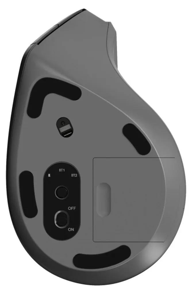 RAPOO EV310M Souris Ergonomique Sans Fil Multimode Dark Grey Précise - 10