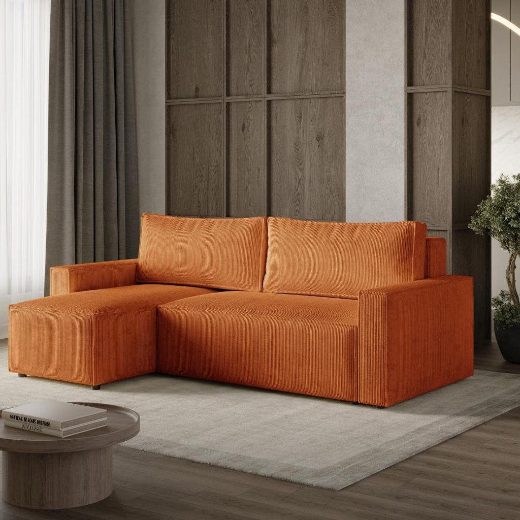LIVIO S Ecksofa mit Schlaffunktion, Sofa mit Stauraum, Produktbild 