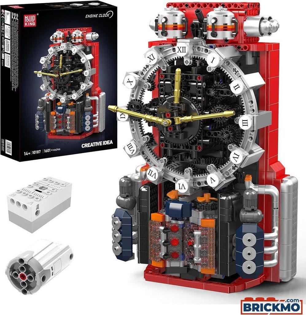 Mould King Cyberpunk Mechanische Uhr 10187 Produktbild 