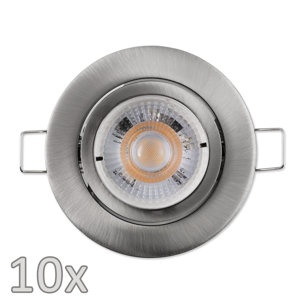 Einbauleuchten-Set McShine, 10xRahmen, 10xLED-Modul, 5W, Produktbild 
