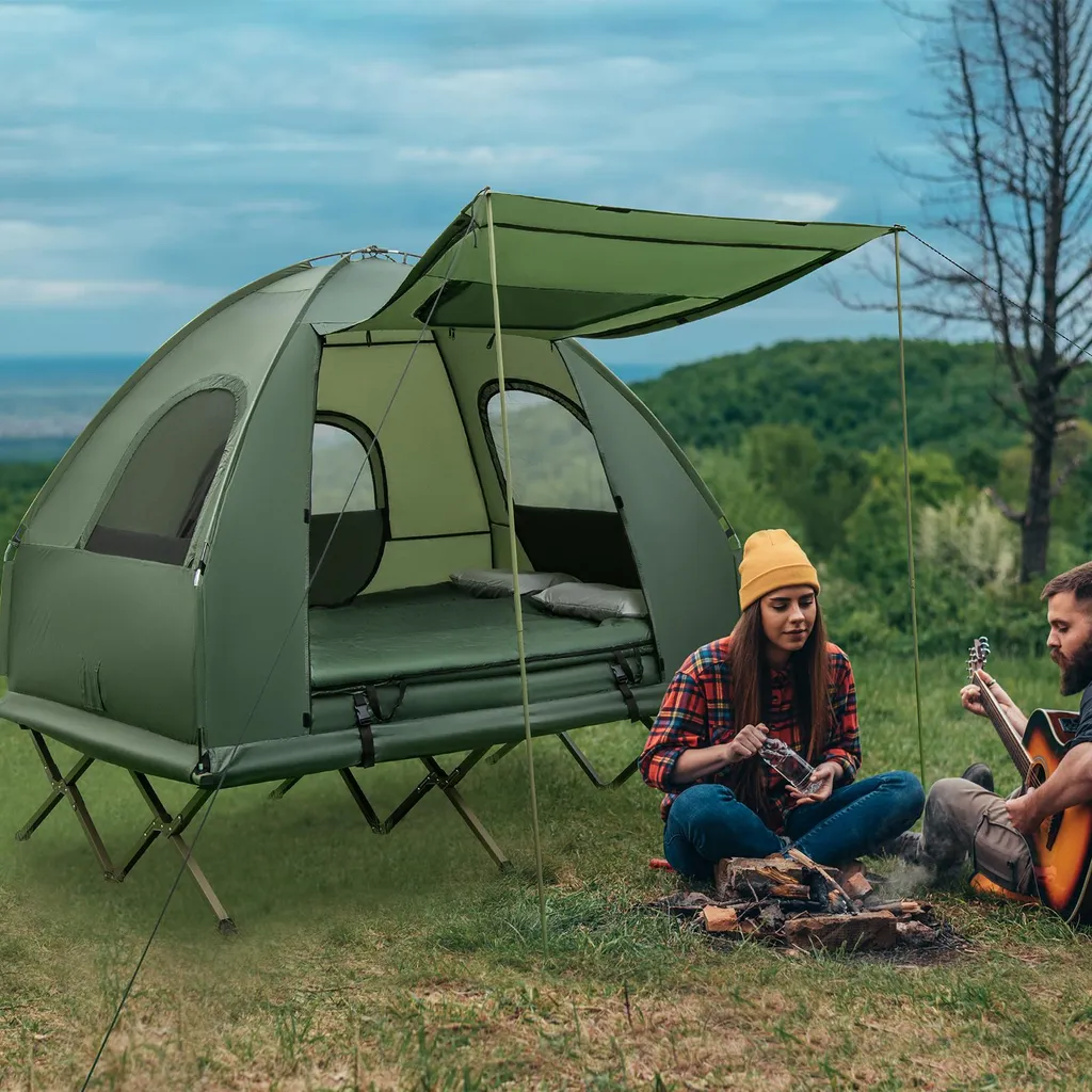 camping mit bus und zelt BRUNNER Buszelt Rambler Vor Van SUV Vorzelt Busvorzel Illustration Prefabricated Modern Tent Fathers Größenbezeichnung:30B (135/80)