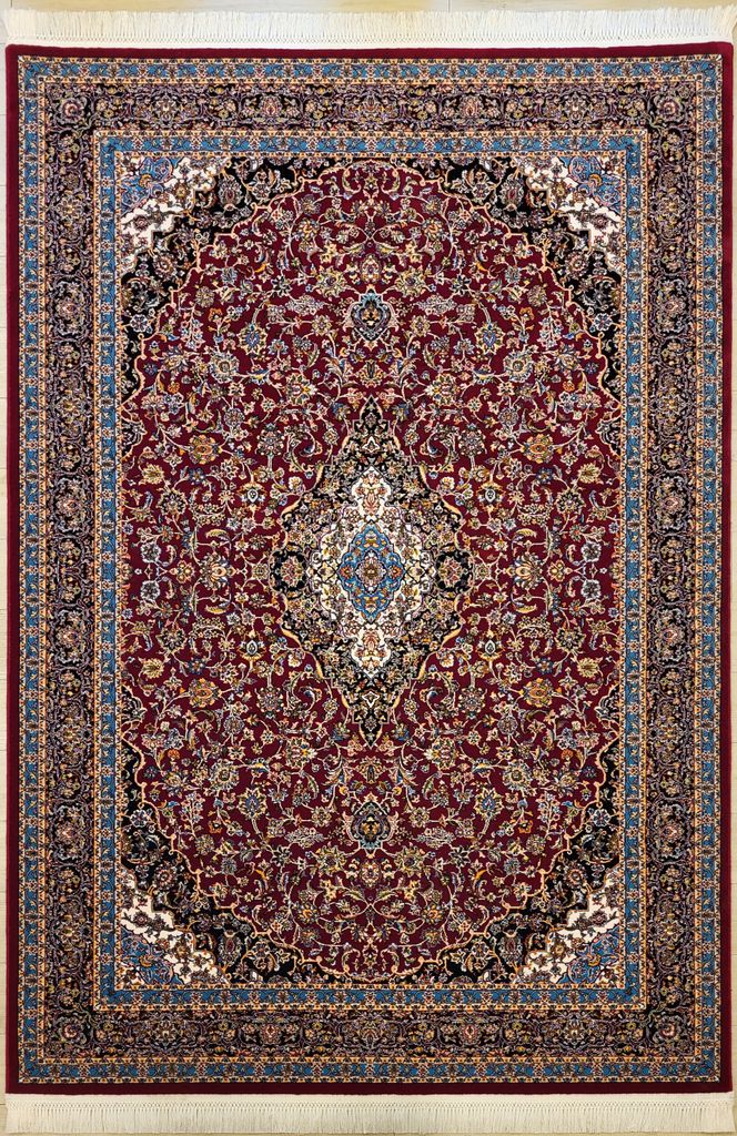 Teppich DESIGN IRAN 77979 2,38 M PKT | Farbe: Rot; Größe: 150x225 cm | strapazierfähig und leicht zu reinigen | Wohnzimmer | Schlafzimmer